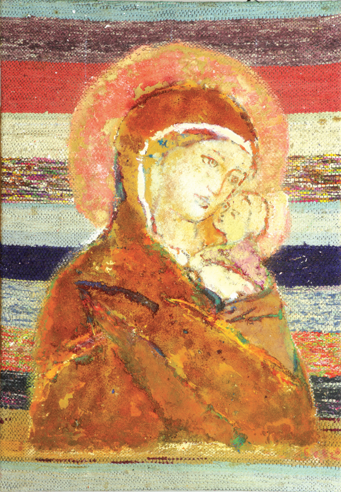 Our Lady of the Ukrainian series "Images TSKI or povinnoro happiness" 2007 / oil on canvas / 100х70 